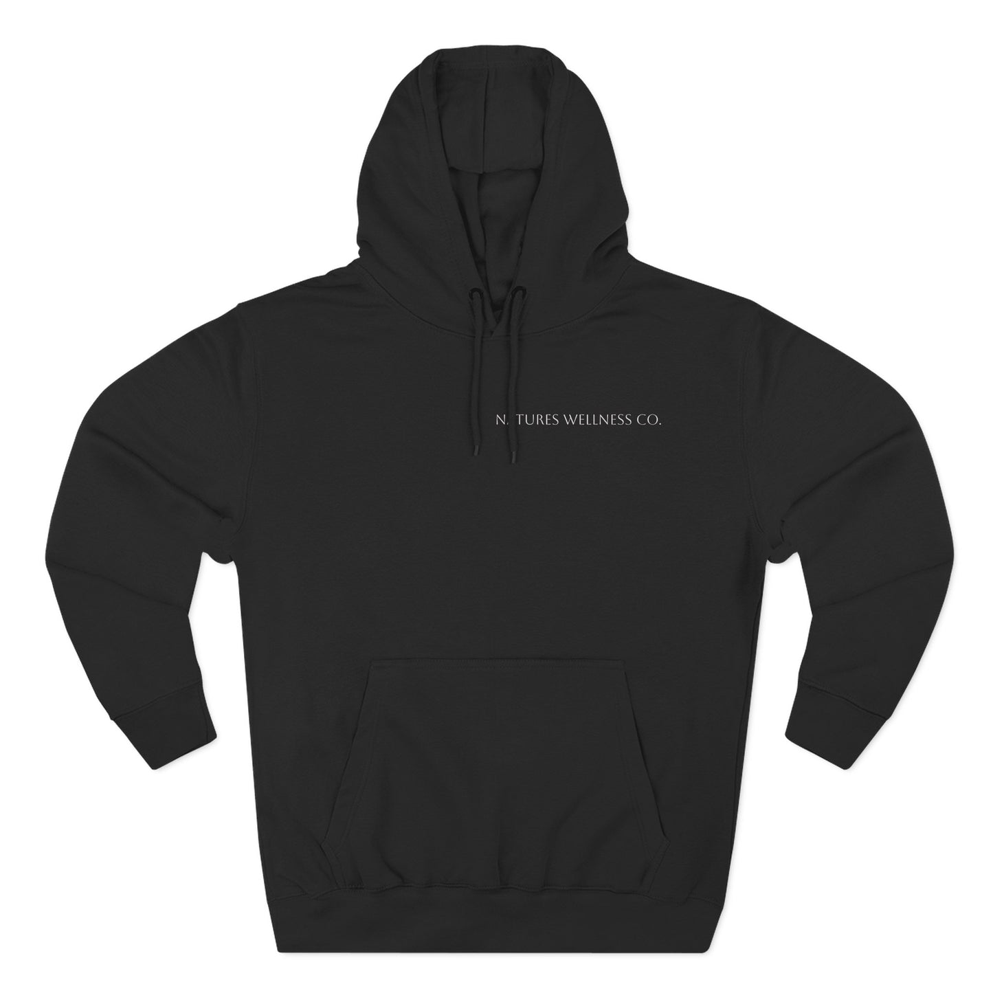 Nature’s Wellness Co. Three-Panel Fleece Hoodie | Premium Comfort & Minimalist Design