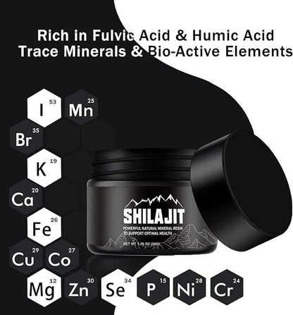 Pure Himalayan Shilajit Resin – Natural Energy Booster & Cognitive Support